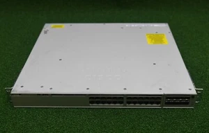 Cisco C9300-24T-A 24Gbs Ports Network Advantage Switch dual AC PSU + C9300-NM-8X - Picture 1 of 4