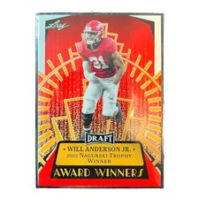 2023 LEAF DRAFT FOOTBALL - PICK YOUR CARD (1-100) - RED