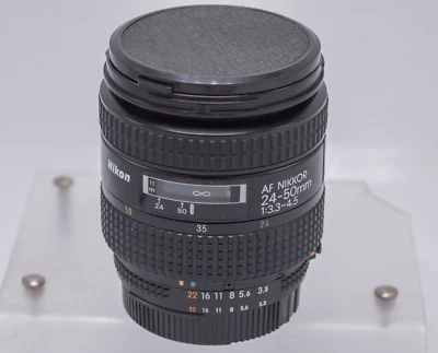 Nikon AF Nikkor 24-50mm F3.3-4.5 Nikon AF-D Mount FX DSLR Cámara Zoom Lente Foto 1 de 4