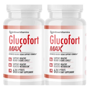 Glucofort Max Advanced Blood Sugar Support - 2 Bottles - Picture 1 of 6