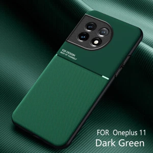 For OnePlus 11 12 5G Luxury Magnetic Anti-Slip Soft Leather Fell Case Cover - Picture 1 of 23