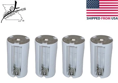 3 AA To D Cell Size Cell Battery Converters Batteries Adapters Adaptors Case 4x - Image 1 of 4