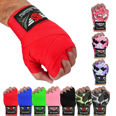 HAND WRAPS 180" 137'' 99'' PAIR  MMA Kick Boxing Bandages Muay Thai UFC Karate - Image 1 of 2