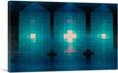 Arte en lienzo Tumba en tres partes 1923 impresión de Paul Klee Foto 1 de 4