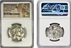 Séleucide 246-225 av. J.-C. Séleucus II 16,87 g argent tétradrachme NGC AU style fin