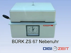 Zeiterfassung Stempeluhr BÜRK ZS 67 Antrieb Nebenuhren Impuls Hauptuhr Garantie - Imagen 1 de 7