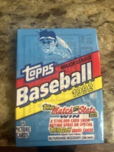 Retro Packs 🔥: 1992 topps baseball wax pack factory sealed - Picture 1 of 2