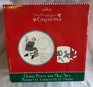 Hallmark • Twas the Night Before Christmas • Plätzchenteller und Becher Set • Neu/Geöffnet - Bild 1 von 3