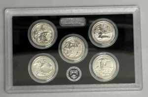 2018 S San Francisco Silver Reverse Proof Quarter Set NO BOX & COA 5 Coins - Picture 1 of 2