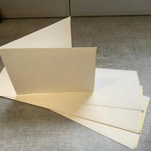 Vintage Wedding Photo Mount Cards Retro Invite 1960s 70s Cream Gold Old Stock - Picture 1 of 6