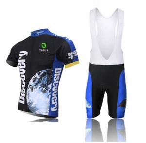 Kit de ciclismo Discovery Channel juego acolchado de camiseta y pantalones cortos de ciclismo para hombre - Imagen 1 de 8