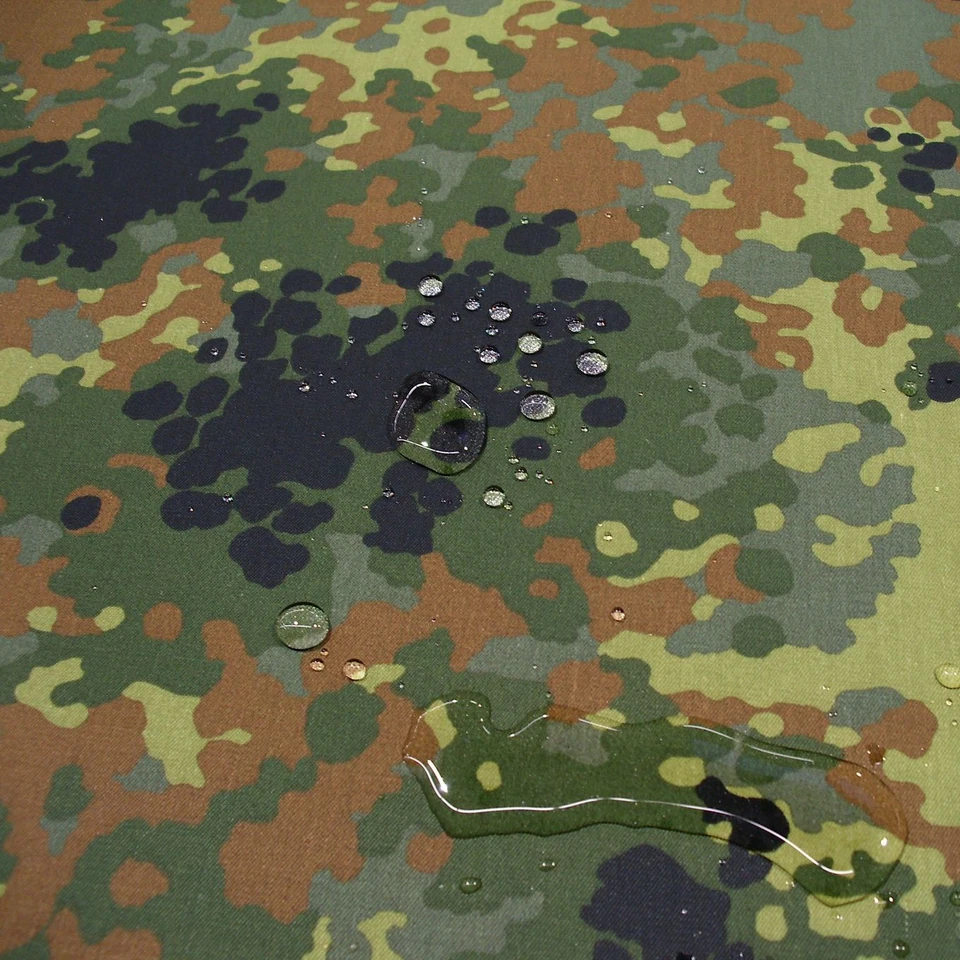 Bundeswehr Camouflage Baumwoll-Stoff zum Nähen wasserdicht Flecktarn Meterware - Bild 1 von 4