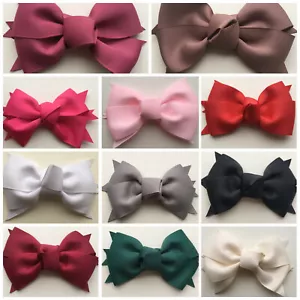 BOW HAIR SLIDE CLIP ALICE HEADBAND GIRLS BABY CHILDS WOMENS CHRISTENING WEDDING - Picture 1 of 15