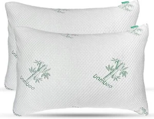 Elif Bamboo Pillows Adjustable Shredded Memory Foam Bed Pillows King or Queen - Picture 1 of 5