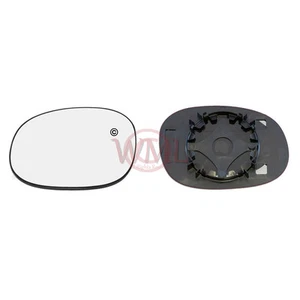 PEUGEOT 206 1998->2009 DOOR/WING MIRROR GLASS SILVER,NON HEATED & BASE LEFT SIDE - Picture 1 of 4