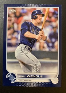 2022 Topps Series 1 Joey Wendle Walmart Royal Blue SP Parallel #145