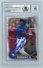 Vladimir Guerrero Jr 2016 Bowman Prospects Autograph Rookie RC Card - BAS 10