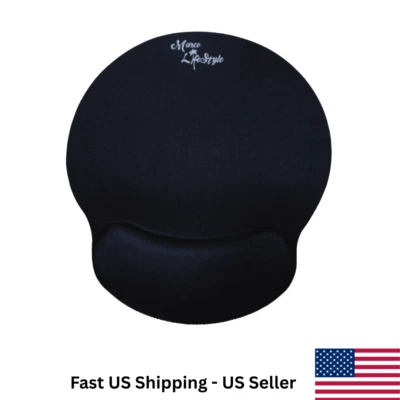 PC Mouse pad Ergonomic Comfortable Mat With Wrist Rest Support Purple Non Slip - Image 1 of 4