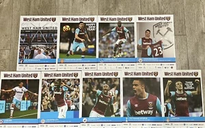 West Ham United Programme X 9 First Season At The London Stadium - Picture 1 of 4