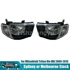 For Mitsubishi Triton Head Light Lamp 2009~2015 UTE MN GL GLX LH+RH AUS Stock - Picture 1 of 8