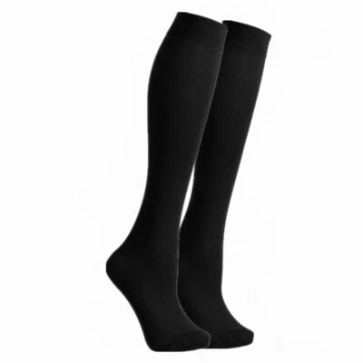 Womens Trouser Socks Stretchy W/Spandex Opaque Knee High Soft Comfort Band Lot - Image 1 of 4