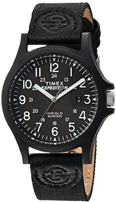 Timex TW4B081009J Men's Expedition Acadia Black Nylon Strap Watch TW4B08100 - Image 1 of 4