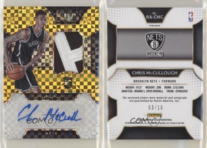 2015-16 Panini Select Materials Gold Prizm /10 Chris McCullough Rookie Auto RC