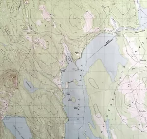 Map Orient Maine NB USGS 1989 Topographic Vintage Geo 1:24000 27x22" TOPO11 - Picture 1 of 3