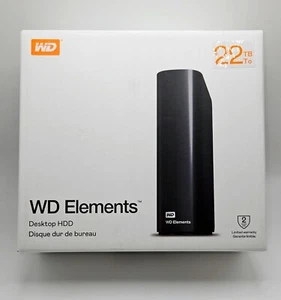 LAST ONE - Western Digital 22TB Elements Desktop External Hard Drive • CIB - Picture 1 of 4
