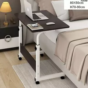 MOBILE OVERBED TROLLEY TABLE LAPTOP IPAD STUDY HOSPITAL HALL DESK HEIGHT AD 16MM - Picture 1 of 5