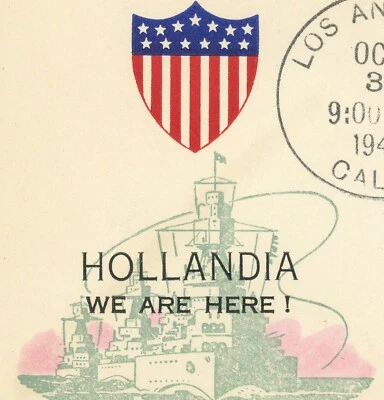 US 926 Motion Pictures Anniversary 3c Postage FDC Hollandia Patriotic Cover WWII - Image 1 of 2