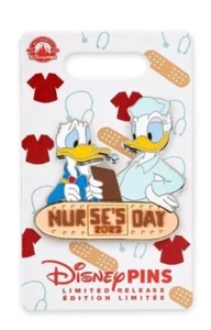 Disney Nurses Day 2023 Pin Donald & Daisy Duck LE - Picture 1 of 3
