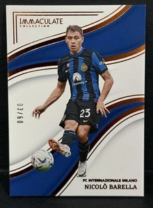 2023-24 Panini Immaculate Collection Inter Milan Nicolo Barella Bronze /60 - Picture 1 of 4