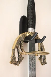 Vertical Sword Wall Hanger Display Mount for Sword Collections - Picture 1 of 11