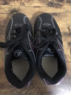 Tênis de boliche Linds feminino New Era Iris destro tamanho 8 roxo preto - Imagem 1 de 4