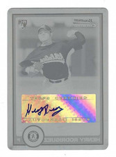 2010 Bowman Chrome Printing Plates Cyan #209A Henry Rodriguez Auto True 1/1! SSP