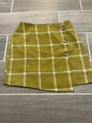 ModCloth green plaid mini skirt size 0 - Image 1 of 4