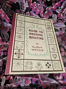 GUIDE TO MACHINE QUILTING Nancy Devlin 1976 70's Rare Vtg Patchwork Sewing Book - Picture 1 of 13