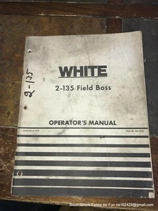 MANUAL OPERADOR TRACTOR WFE 2-135 ORIGINAL BLANCO 432443C 1979 - Imagen 1 de 2