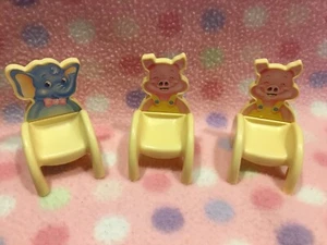 Barbie Club Kelly Puppenstühle 2 Schweine & Elefant #3 Set süß! 3+ Mattel - Bild 1 von 3