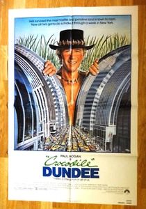 Póster original de la película Crocodile Dundee - Paul Hogan - 1986 27x41" - Imagen 1 de 1