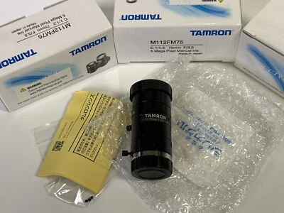 *NUEVO* LENTE IRIS MANUAL IRIS IP/CCTV TAMRON M112FM75 75 MM 1/1,2" F/3,5 5 MP MONTAJE EN C Foto 1 de 4
