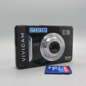 Vivitar Digital Camera Vivicam 7024 7.1MP Black Tested - Picture 1 of 7