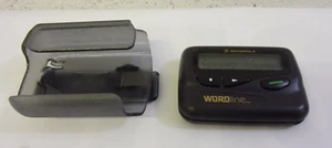 Vintage Motorola Pager Bravo Wordline Clock  See Thru Case Plays Mot beep song - Picture 1 of 13