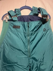 Vintage Columbia Skihose Trägerhose Herren Large Retro Grün Schnee - Bild 1 von 5