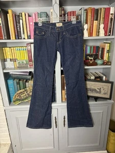 Frankie B Vintage Y2K Low-Rise Flared Bootcut Jeans Gr. 4 Made In USA Dark Wash - Bild 1 von 11