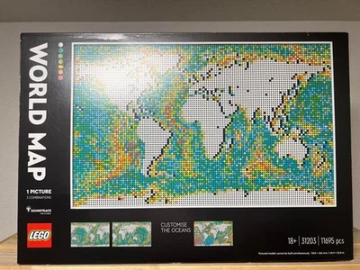 LEGO Art World Map 31203 Rare Discontinued Product Japan UNUSED UNOPENED - Image 1 of 4