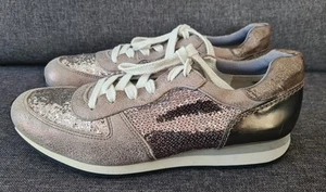 PAUL GREEN SNEAKER DONNA VERA PELLE GRIGIO TG.37,5 (4,5) - COME NUOVE - Foto 1 di 12