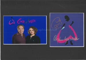 Andrew Lloyd Webber & Carrie Hope Fletcher HAND SIGNED A4 Mount Autograph - Picture 1 of 2