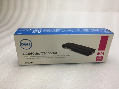 Cartucho de tóner láser magenta original Dell GP3M4 C2660dn/C2665dnf 1200 sellado Foto 1 de 4
